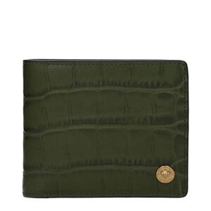 Versace Green Leather Men's Wallet
